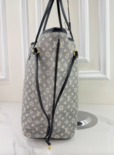 LOUIS VUITTON NEVERFULL MM MINI LIN DENIM BLUE