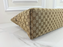 GUCCI DIAPER WEB STRAP TOTE GG CANVAS LARGE