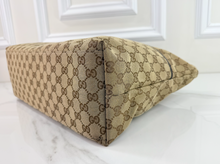 GUCCI DIAPER WEB STRAP TOTE GG CANVAS LARGE