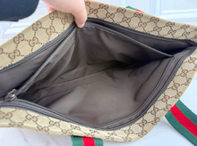 GUCCI DIAPER WEB STRAP TOTE GG CANVAS LARGE