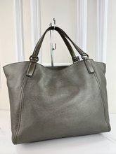 GUCCI SOHO TOTE METALLIC GUN METAL MEDIUM