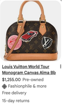 LOUIS VUITTON ALMA BB WORLD TOUR LIMITED EDITION