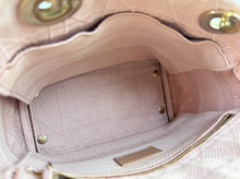 DIOR LADY CANNAGE D-LITE PINK EMBROIDERED BAG