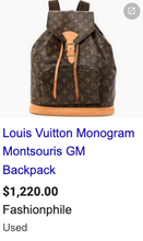 LOUIS VUITTON MONTSOURIS GM BACKPACK