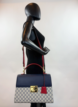 GUCCI PADLOCK TOP HANDLE GG SUPREME MEDIUM