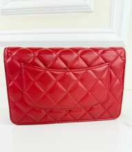 CHANEL WOC CALSSIC QUILTED LAMBSKIN RED