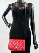 CHANEL WOC CALSSIC QUILTED LAMBSKIN RED