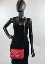 CHANEL WOC CALSSIC QUILTED LAMBSKIN RED