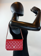 CHANEL WOC CALSSIC QUILTED LAMBSKIN RED