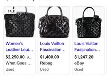 LOUIS VUITTON FASCINATION LOCKIT  PATENT & LAMBSKIN LIMITED EDITION