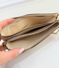 LOUIS VUITTON DOUBLE ZIP EMPREINTE GIANT CREME BOIS DE ROSE