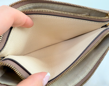 LOUIS VUITTON DOUBLE ZIP EMPREINTE GIANT CREME BOIS DE ROSE