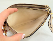 LOUIS VUITTON DOUBLE ZIP EMPREINTE GIANT CREME BOIS DE ROSE