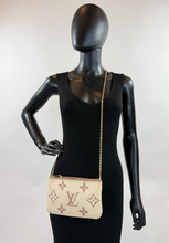 LOUIS VUITTON DOUBLE ZIP EMPREINTE GIANT CREME BOIS DE ROSE