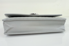 CHANEL WOC BOY V STITCH LAMBSKIN METALLIC GREY WITH GUNMETAL HARDWARE
