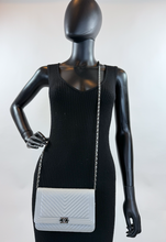 CHANEL WOC BOY V STITCH LAMBSKIN METALLIC GREY WITH GUNMETAL HARDWARE