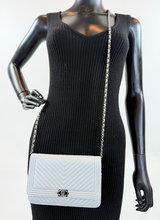 CHANEL WOC BOY V STITCH LAMBSKIN METALLIC GREY WITH GUNMETAL HARDWARE