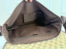 GUCCI GG CANVAS FLAP MESSENGER BAG