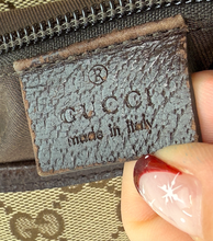 GUCCI GG CANVAS FLAP MESSENGER BAG