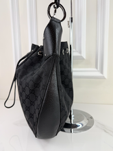 GUCCI DRAWSTING HOBO BRAIDED HANDLE LARGE IN BLACK