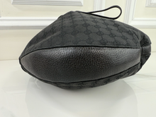 GUCCI DRAWSTING HOBO BRAIDED HANDLE LARGE IN BLACK