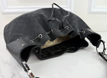 GUCCI DRAWSTING HOBO BRAIDED HANDLE LARGE IN BLACK