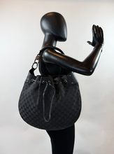 GUCCI DRAWSTING HOBO BRAIDED HANDLE LARGE IN BLACK