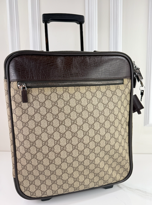 GUCCI SUPREME TROLLY ROLLING LUGGAGE SMALL