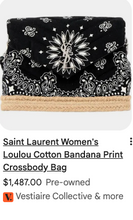 YSL BANDANA RAFFIA TOY LOULOU BAG - LIMITED EDITION