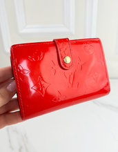 LOUIS VUITTON WALLET FRENCH PURSE COMPACT VERNIS RED
