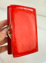 LOUIS VUITTON WALLET FRENCH PURSE COMPACT VERNIS RED