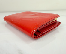LOUIS VUITTON WALLET FRENCH PURSE COMPACT VERNIS RED