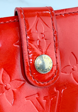 LOUIS VUITTON WALLET FRENCH PURSE COMPACT VERNIS RED