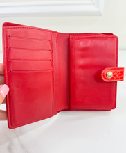 LOUIS VUITTON WALLET FRENCH PURSE COMPACT VERNIS RED