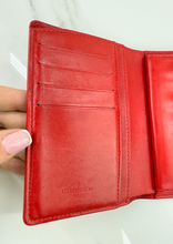 LOUIS VUITTON WALLET FRENCH PURSE COMPACT VERNIS RED