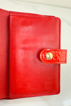 LOUIS VUITTON WALLET FRENCH PURSE COMPACT VERNIS RED