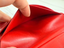 LOUIS VUITTON WALLET FRENCH PURSE COMPACT VERNIS RED