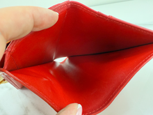 LOUIS VUITTON WALLET FRENCH PURSE COMPACT VERNIS RED
