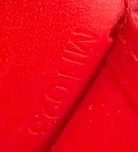 LOUIS VUITTON WALLET FRENCH PURSE COMPACT VERNIS RED
