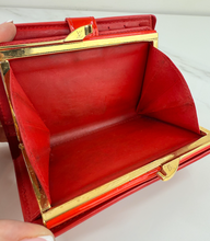 LOUIS VUITTON WALLET FRENCH PURSE COMPACT VERNIS RED