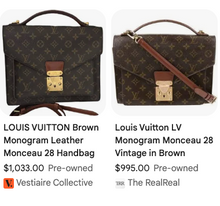 LOUIS VUITTON MONCEAU 28 CROSSBODT