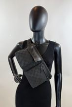 GUCCI BELT BAG GG WEB DOUBLE POCKET IN ALL BLACK