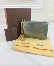 LOUIS VUITTON KEY POUCH LARGE VERNIS BLUE NUIT