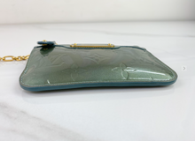 LOUIS VUITTON KEY POUCH LARGE VERNIS BLUE NUIT