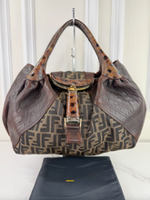 FENDI ZUCCA NAPPA NUVOLATA VITELLO TORTUGA SPY BAG