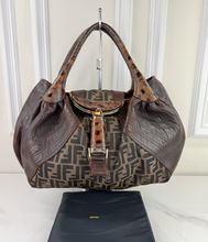 FENDI ZUCCA NAPPA NUVOLATA VITELLO TORTUGA SPY BAG