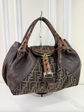 FENDI ZUCCA NAPPA NUVOLATA VITELLO TORTUGA SPY BAG