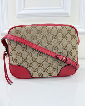 GUCCI MINI BREE MESSENGER BAG RED