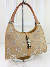 GUCCI JACKI JUMBO GG KHAKI CRYSTAL
