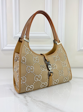 GUCCI JACKI JUMBO GG KHAKI CRYSTAL